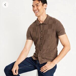 Mens Short Sleeve Knit Polo